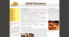Desktop Screenshot of goldthemen.de